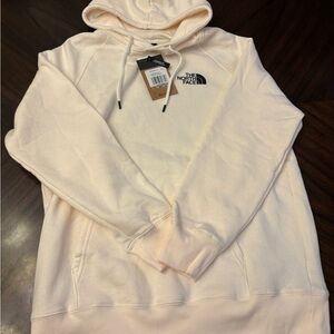 The North Face Womens Box NSE Pullover Hoodie Gardenia White XL New